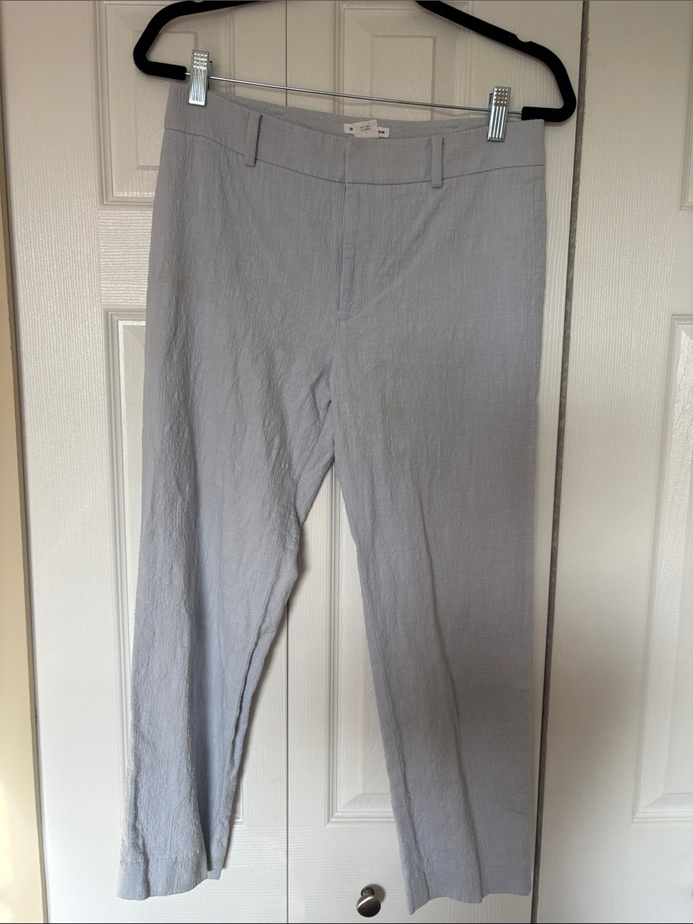 Club Monaco Light Blue Textured Slim Chinos